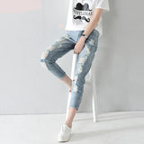 ripped jeans women harem pants