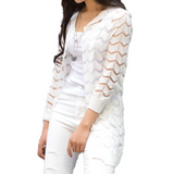 stylish striped cardigan for outerwear