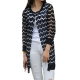stylish striped cardigan for outerwear