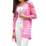 stylish striped cardigan for outerwear