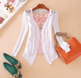 Lace Cardigans Female Knitted Long Cardigan