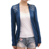 Lace Cardigans Female Knitted Long Cardigan