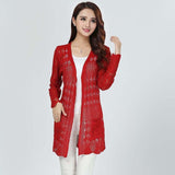 High Street White Cardigan Casual Knitted
