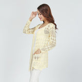 High Street White Cardigan Casual Knitted