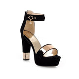 black women's shoes with thick heels