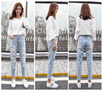 ripped jeans women harem pants