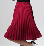 Women Chiffon Pleated Skirt