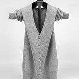 V-Neck  Knitted Cardigan Spring Wool Clothing