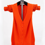 V-Neck  Knitted Cardigan Spring Wool Clothing