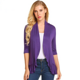 Quarter Sleeves Cardigan women clothing fashion