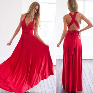 Red Bandage Long Dress