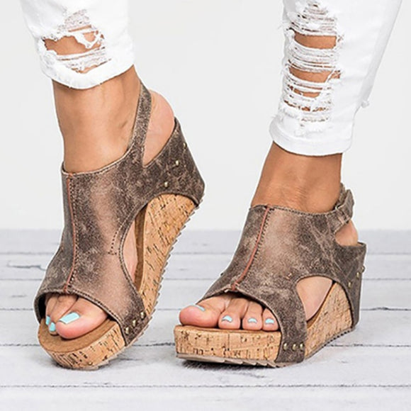 brown women sandals