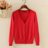 female Long Sleeve Cardigan Short Sweaters sueter mujer