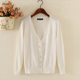 female Long Sleeve Cardigan Short Sweaters sueter mujer