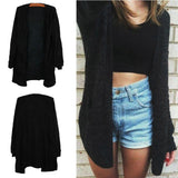 Black Sleeved Loose Casual Sweater