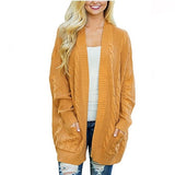 Knitted Long Cardigan Sweater Women