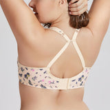 Women's  Full Figure Underwire Lightly Lined Printed Floral Smooth bras