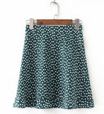 High Waist A Line Mini Skirt