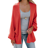 cardigans batwing sleeve solid thin  cardigan