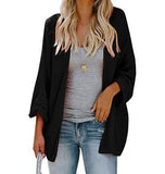 cardigans batwing sleeve solid thin  cardigan