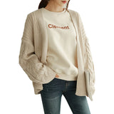 Long Sleeve Loose Knitting Cardigan