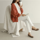 Long Sleeve Loose Knitting Cardigan