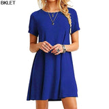 Short Sleeve Knee-length Casual Women's Dress