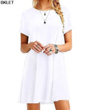 Short Sleeve Knee-length Casual Women's Dress