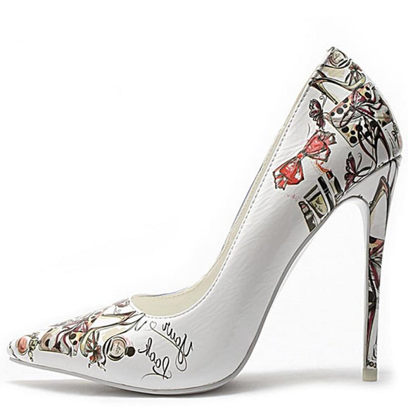 White Wedding High Heels Shoes