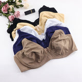 Women Underwire Plus Size Bras Full Coverage Non padded Brassiere