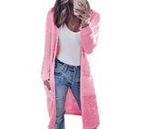 Split Slim  Long Sleeve Loose  cardigan