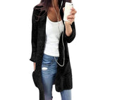 Split Slim  Long Sleeve Loose  cardigan