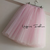 High Waist Tulle Skater Skirt r