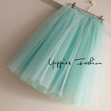 High Waist Tulle Skater Skirt r