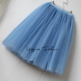 High Waist Tulle Skater Skirt r