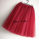 High Waist Tulle Skater Skirt r