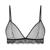 Lingerie Intimate Bra  Crop Top Unlined Soft Bras Translucent