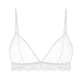 Lingerie Intimate Bra  Crop Top Unlined Soft Bras Translucent