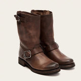 Low Heeled Women Boots