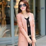Long Summer Cardigan With  Female Sleeve Knitted