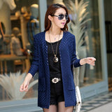 Long Summer Cardigan With  Female Sleeve Knitted