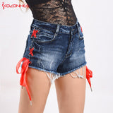 Blue Women Denim Shorts pants