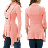 Long Irregular Cardigans Sweater  Knitted