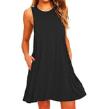 Short Sleeve Knee-length Casual Women's Dress