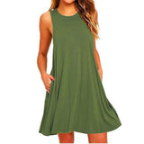 Short Sleeve Knee-length Casual Women's Dress