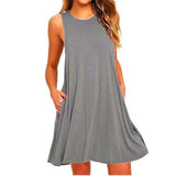 Short Sleeve Knee-length Casual Women's Dress