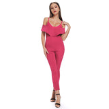 Sleeveless Zipper Long Jumpsuits
