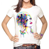 Horse Printing Oil Paintin Women Tshirt
