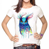 Horse Printing Oil Paintin Women Tshirt