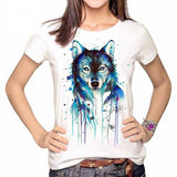 Horse Printing Oil Paintin Women Tshirt
